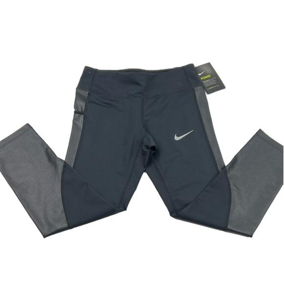 NWT Nike Power two tone cropped tights leggings - Picture 1 of 12